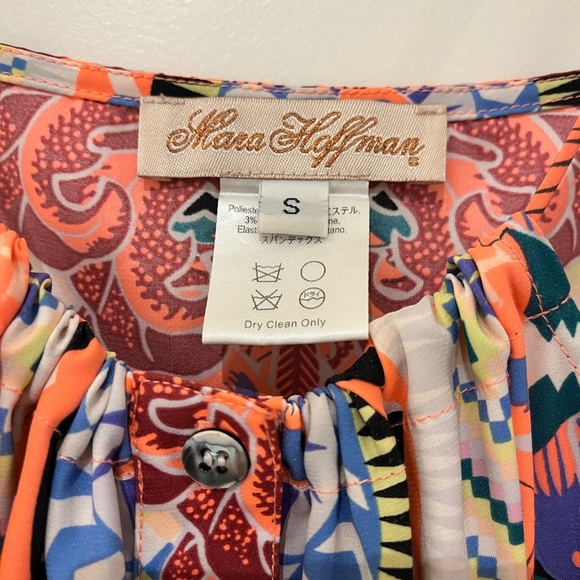 Mara Hoffman size S button down with knot maxi dress- multi coloured - Picture 3 of 4